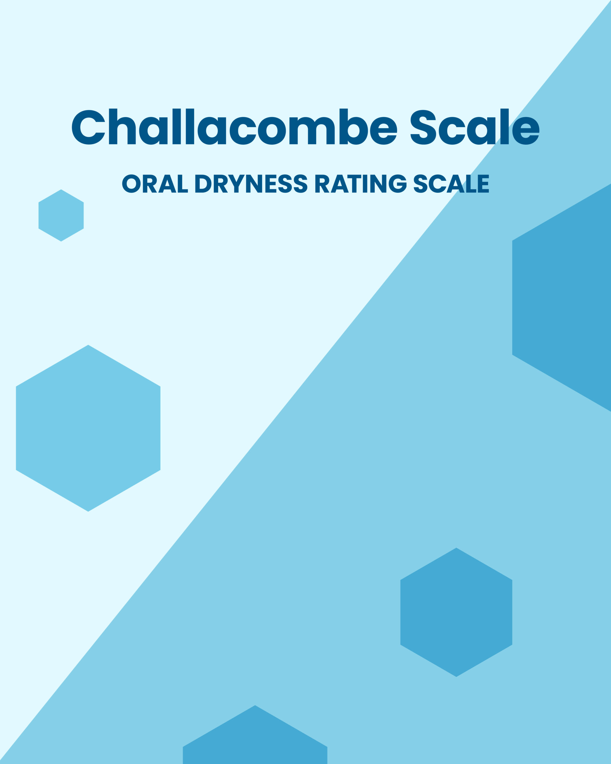 Challacombe Scale Oral Dryness Rating Scale