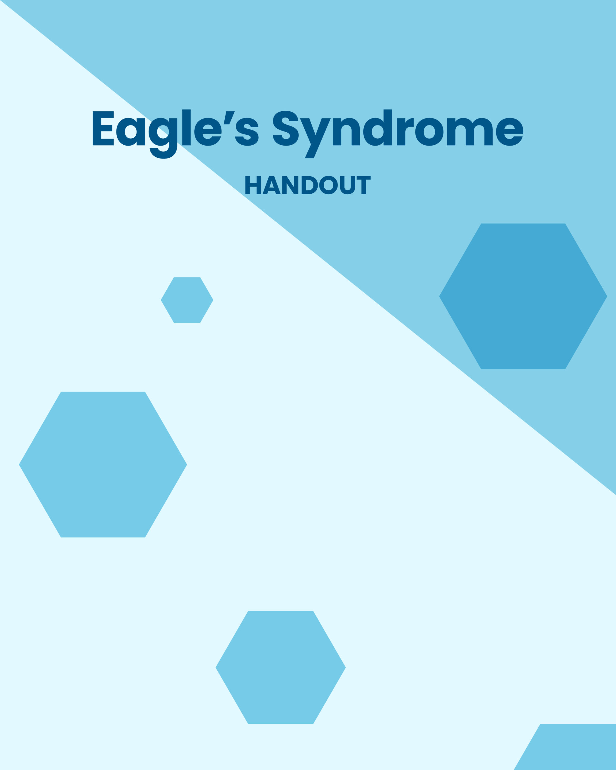 Eagle's Syndrome Handout